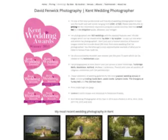 Davidfenwick.co.uk(Kent Wedding Photographer) Screenshot