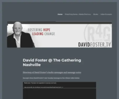 Davidfoster.tv(David Foster) Screenshot