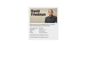 Davidfriedman.info(David Friedman) Screenshot