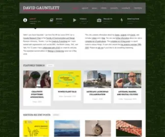 Davidgauntlett.com(David Gauntlett) Screenshot