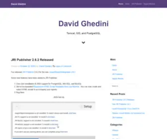 Davidghedini.com(Tomcat, PostgreSQL, and GIS) Screenshot