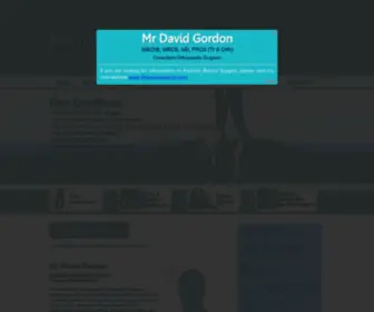 Davidgordonortho.co.uk(Mr David Gordon) Screenshot