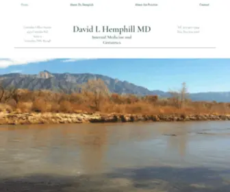 Davidhemphillmd.com(David Hemphill MD Internal Medicine and Geriatrics Corrales New Mexico) Screenshot