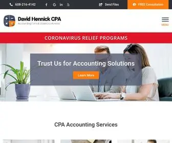 DavidhennickcPa.com(Our CPA firm) Screenshot