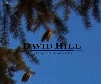 Davidhillwinery.com(David hill vineyard & winery) Screenshot