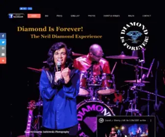Davidjsherryproductions.com(Neil Diamond Tribute Band) Screenshot