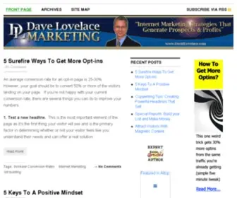 Davidlovelace.com(Internet marketing) Screenshot