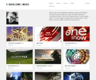 Davidlowemusic.com(David Lowe) Screenshot