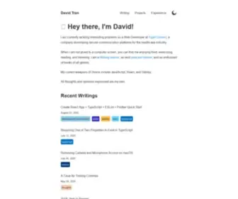 Davidltran.com(David Tran) Screenshot