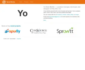 Davidmarble.com(Web developer, product manager, lawyer) Screenshot