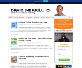 Davidmerrill101.com(David Merrill 101) Screenshot