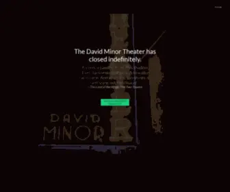 Davidminortheater.com(Davidminortheater) Screenshot