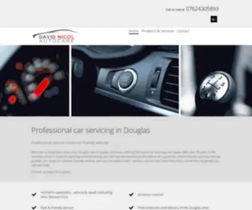 Davidnicolautocare.co.uk(Servicing Douglas) Screenshot