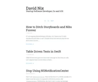 Davidnix.io(David Nix's Blog) Screenshot