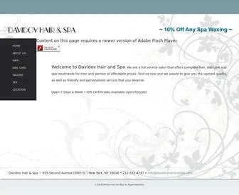 Davidovhairandspa.com(Davidov Hair & Spa) Screenshot