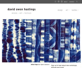 Davidowenhastings.com(Design, Art, Textiles) Screenshot