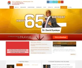Davidoyedepoministries.org(Living Faith Church Worldwide) Screenshot