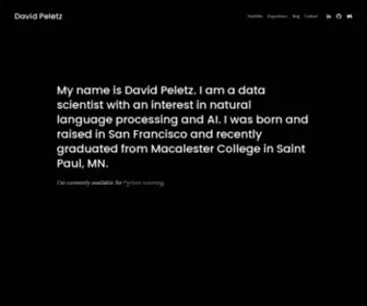 Davidpeletz.com(David Peletz) Screenshot