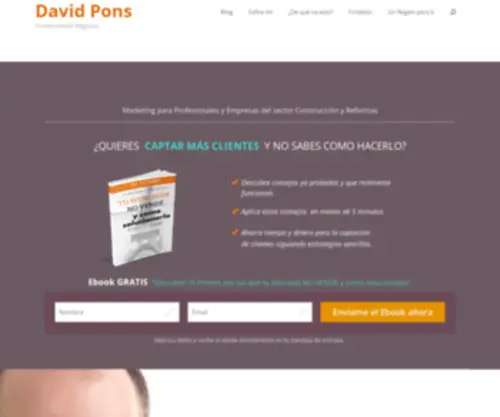 Davidpons.com(Marketing) Screenshot