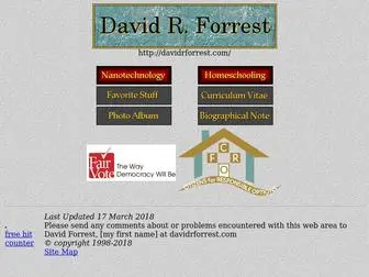 Davidrforrest.com(David R) Screenshot