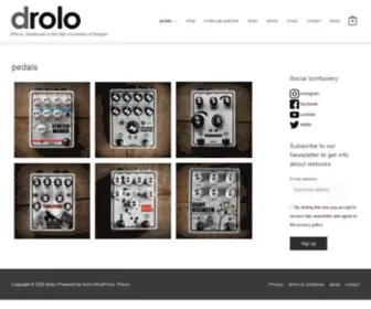 Davidrolo.com(Effects, handmade in the high mountains of Belgium) Screenshot