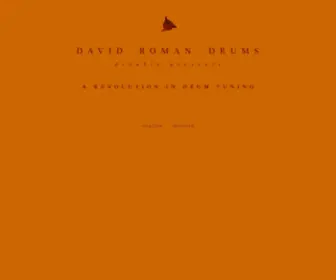 Davidromandrums.com(David Roman Drums proudly presents a revolution in drum tuning) Screenshot
