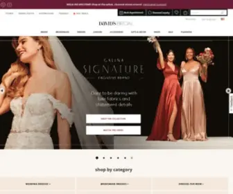 Davidsbridal.com(Wedding Dresses) Screenshot