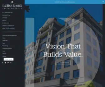 Davidsbrown.com(Full-service real estate company headquartered in Baltimore, Maryland) Screenshot