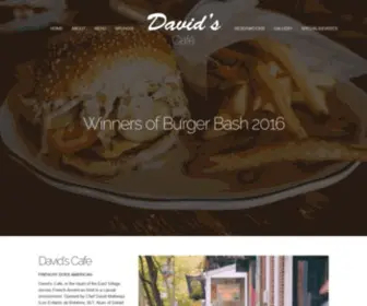 Davidscafenyc.com(Café) Screenshot