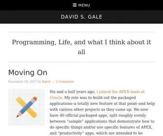 Davidsgale.com(Creator of WriteTrack.cloud) Screenshot