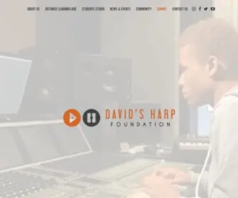 Davidsharpfoundation.org(The David's Harp Foundation's mission) Screenshot