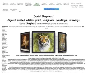 Davidshepherd.com(David Shepherd) Screenshot