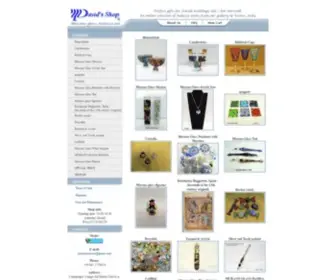 Davidshop.com(Murano glass Judaica art (Venice) Screenshot