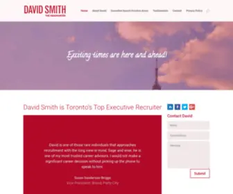 Davidsmiththeheadhunter.com(Toronto's top Executive Search Firm for Creative and PR Industry) Screenshot