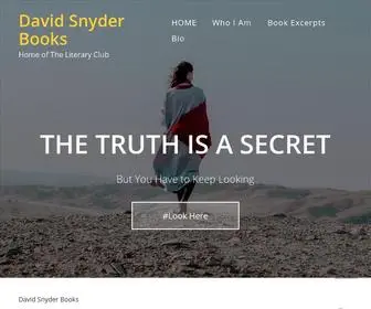 Davidsnyderbooks.com(Home of The Literary Club) Screenshot