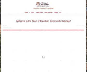 Davidsoncommunitycalendar.org(Davidson, NC Event Calendar) Screenshot