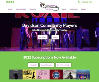 Davidsoncommunityplayers.org(Davidson Community Players) Screenshot