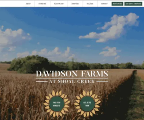 Davidsonfarmskc.com(Davidson Farms at Shoal Creek) Screenshot