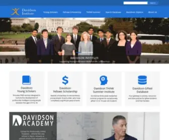 Davidsongifted.org(The Davidson Institute) Screenshot
