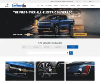 Davidsongmrome.com(Davidson Chevrolet Cadillac Buick GMC of Rome in Rome) Screenshot