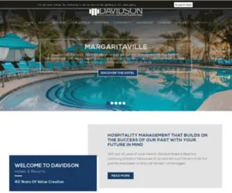 Davidsonhotels.com(World-Class Hospitality Management) Screenshot