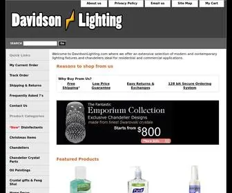 Davidsonlighting.com(Swarovski crystal chandelier oil painting gifts figurine) Screenshot