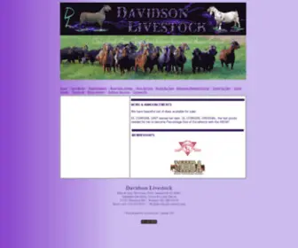 Davidsonlivestock.com(DAVIDSON LIVESTOCK BOER GOATS & MINIATURE HEREFORD CATLLE) Screenshot