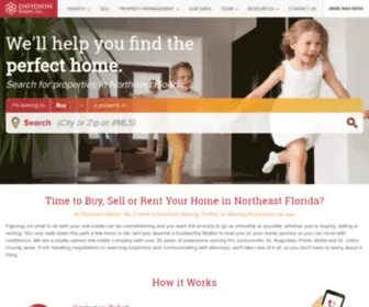 Davidsonrealtyinc.com(Jacksonville & St) Screenshot