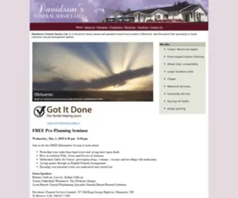 Davidsonsfh.com(Davidsons & Bells Funeral Home) Screenshot