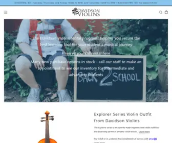 Davidsonviolins.com(Violin) Screenshot