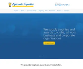 Davidsprouletrophies.com.au(Trophies and Corporate Awards Shop) Screenshot