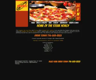 Davidssteakhoagy.com(Niagara Falls Pizzeria Niagara Falls Pizza Delivery Niagara Falls Catering Niagara Falls Sub Shop Niagara Falls) Screenshot