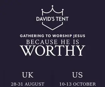 Davidstent.net(David's Tent // Gathering to Worship Jesus) Screenshot