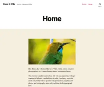 Davidswills.com(Author, Educator, Editor) Screenshot